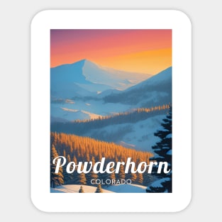 Powderhorn ski - Colorado Sticker